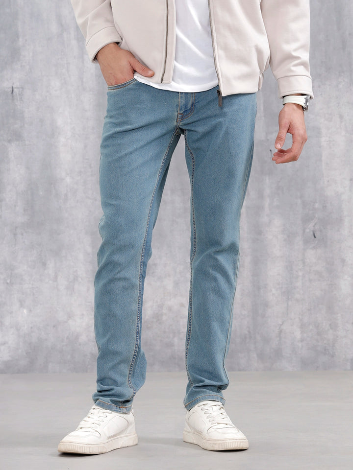 Men's Casual Slim Fit Jeans | Med Stone