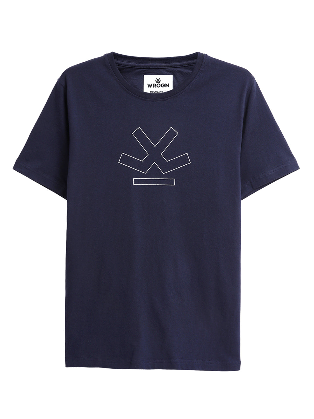 Basic Wrogn Printed Slim Fit T-Shirt