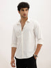 Solid Slim Fit Performance Stretch Shirt | White
