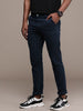 Navy Blue Slim Fit Chinos Trousers