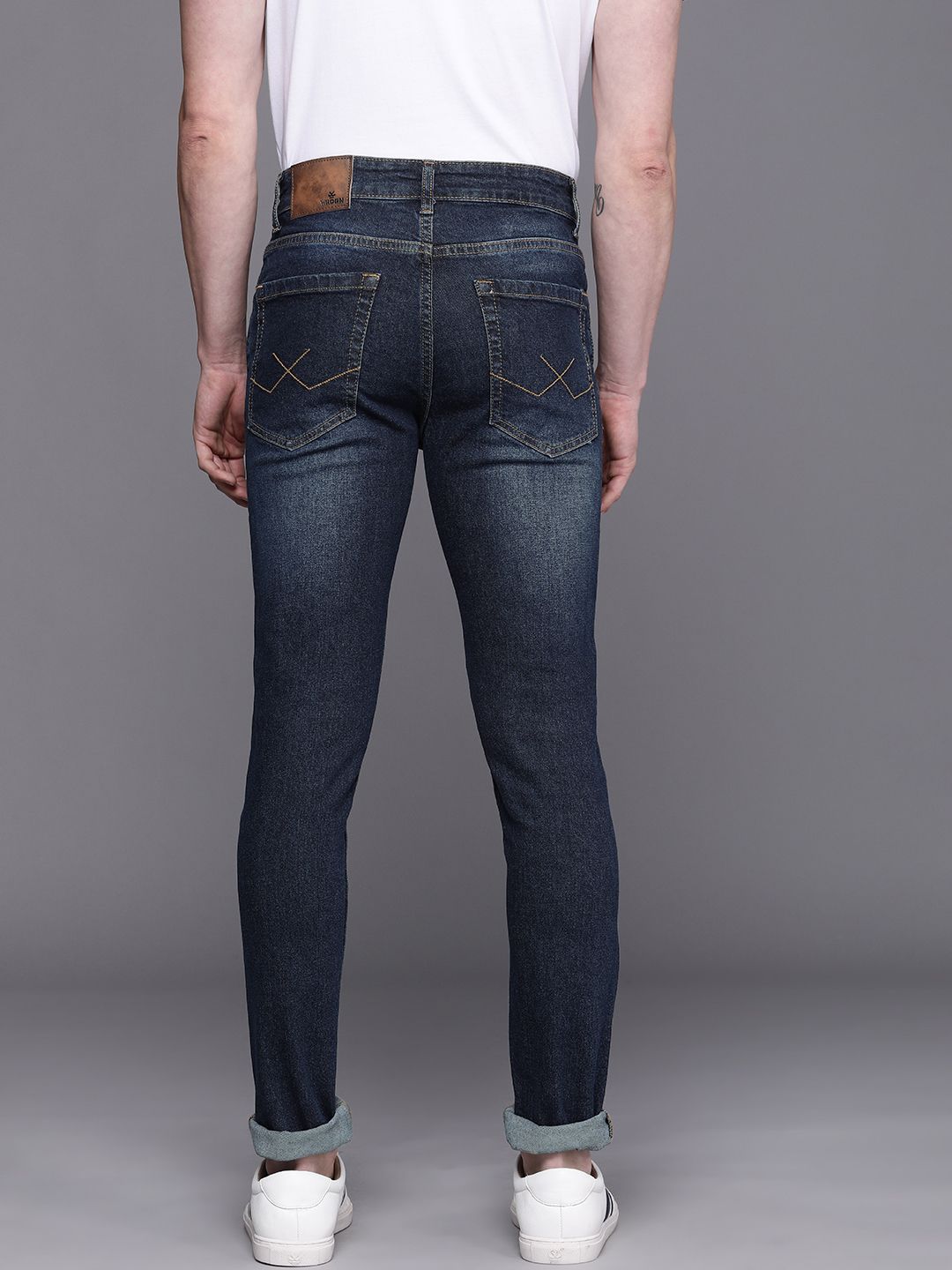 Blue Skinny Fit Light Fade Stretchable Jeans