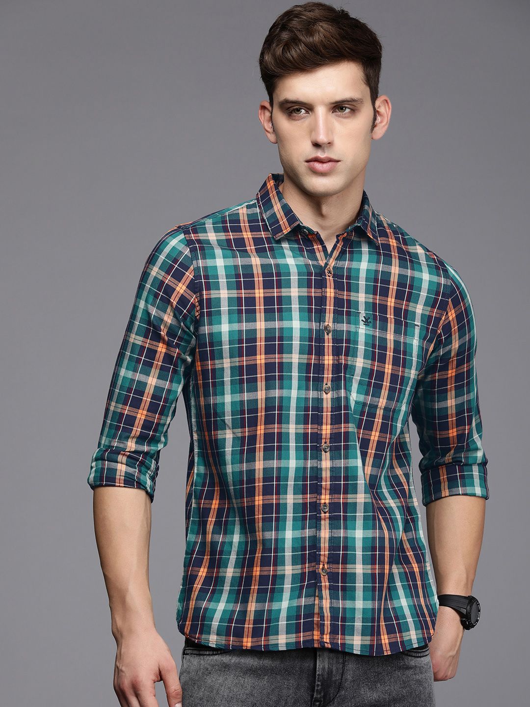 Colour Splash Checkered Shirt