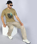 Classic Khaki Placement Print T-Shirt