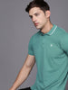 Basic Green Polo Collar T-Shirt