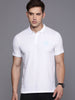 Bold White Polo Collar T-Shirt