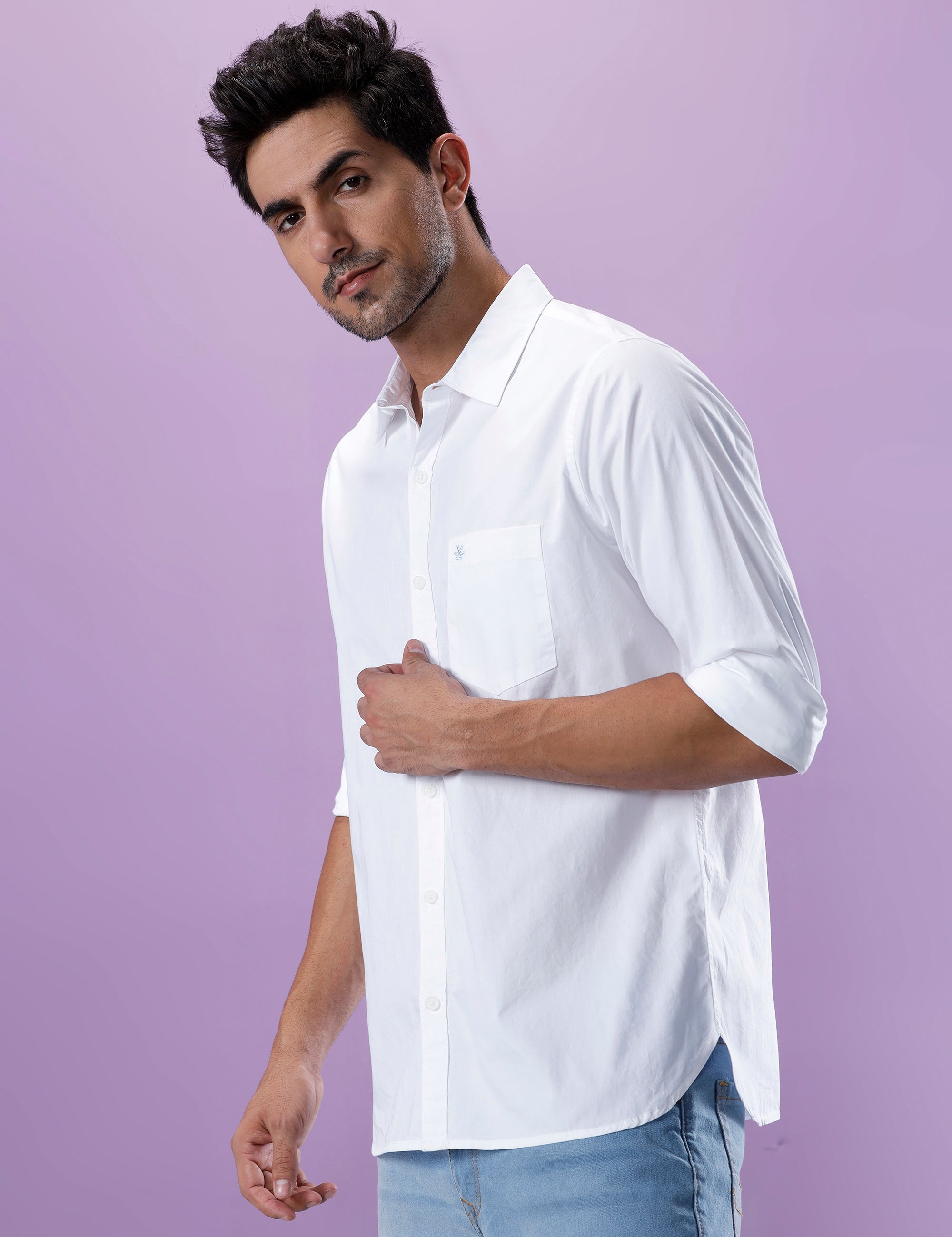 Premium Solid White Shirt