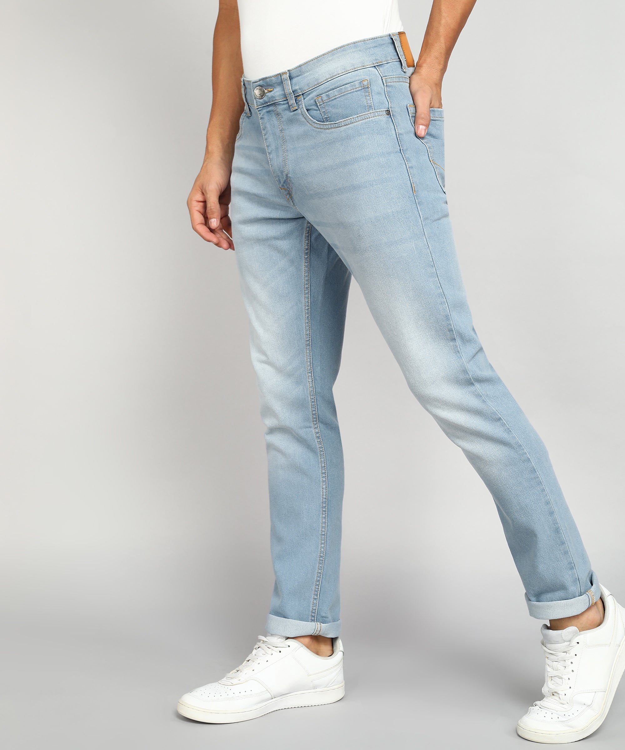 Basic Blue Washed Denim Jeans