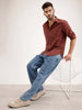 Loose Fit Washed Denim Jeans | Blue