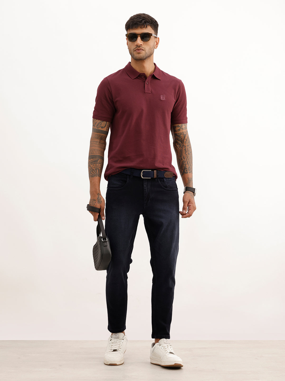 Faded Skinny Crop Fit Denim Jeans | Dark Blue | WJN0200SC2177S