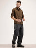 Solid Regular Fit Full Sleeve Shirt | Brown