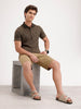 Classic Slim Fit Contrast Collar Polo T-Shirt  | Olive