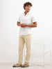 Solid Straight Fit Trouser | Beige