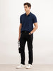 Solid Slim Fit Denim Jeans  | Black