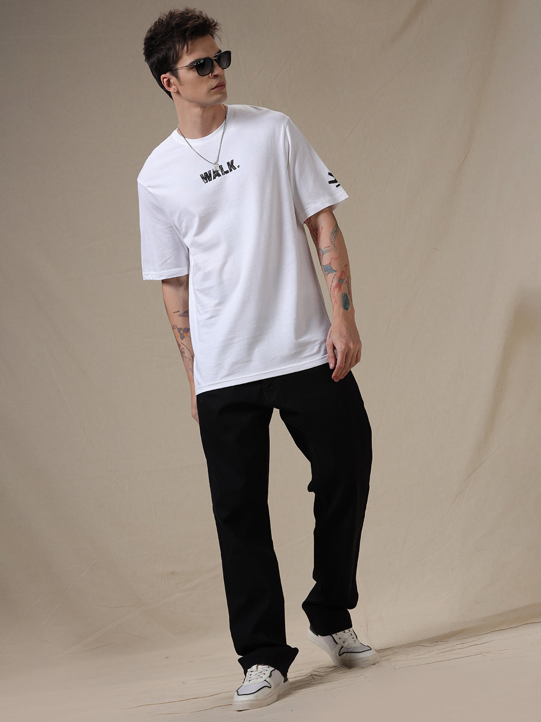 Walk Wrogn White T-Shirt