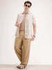 Slim Fit AOP Shirt | Beige