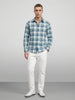Regular Fit Checkered Shirt | Blue