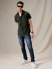 Solid Olive Short Sleeve Shirt