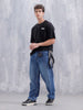 Men’S Casual Oversized Fit Graphic T-Shirt | Black