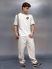 Casual Back Printed Oversized T-Shirt  | White