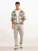 Solid Straight Fit Cargo Trouser | Grey