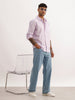 Solid Slim Fit 100% Cotton Shirt | Purple