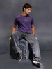 Men's Slim Fit Casual Graphic Tee  |  Purple
