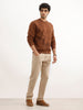 Classic Placement Printed Sweatshirt | Brown