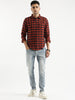 Checkerboard Red & Black Shirt