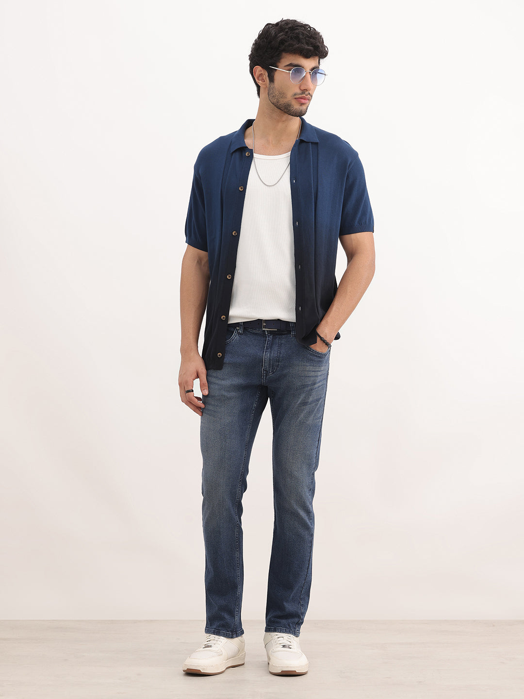 Washed Skinny Fit Denim Jeans | Blue