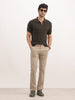 Solid Slim Fit Trouser | Khaki
