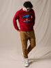 Iconic Red Goofy Pullover