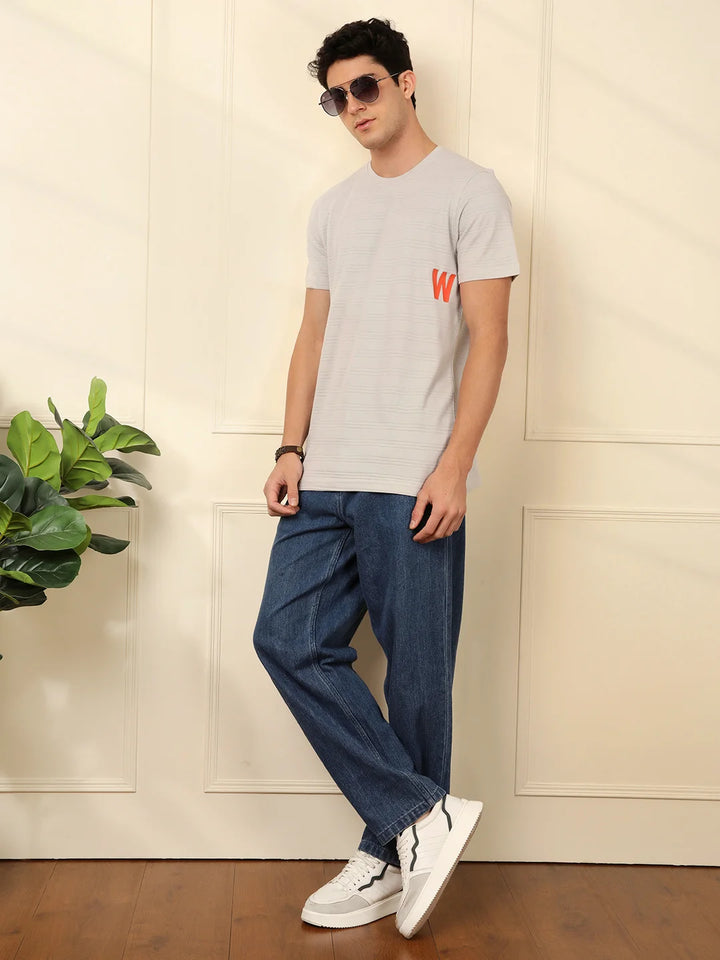 Drop Logo Grey T-Shirt