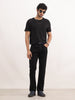 Solid Slim Fit Denim Jeans | Black