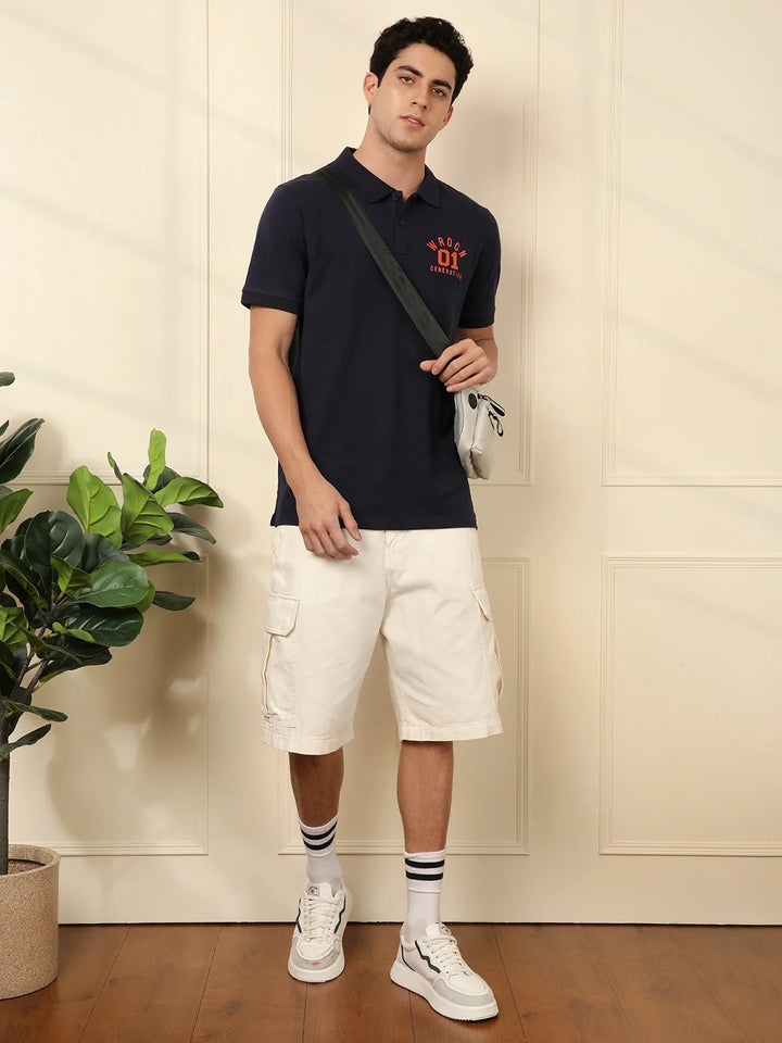 Wrogn 01 Blue Polo T-Shirt