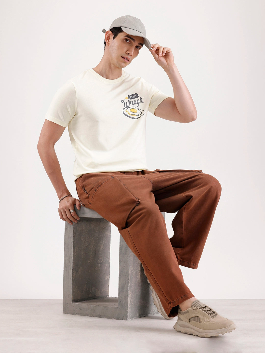 Classic Placement Printed T-Shirt   |  Yellow