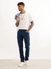 Solid Slim Fit Denim Jeans | Dark Blue
