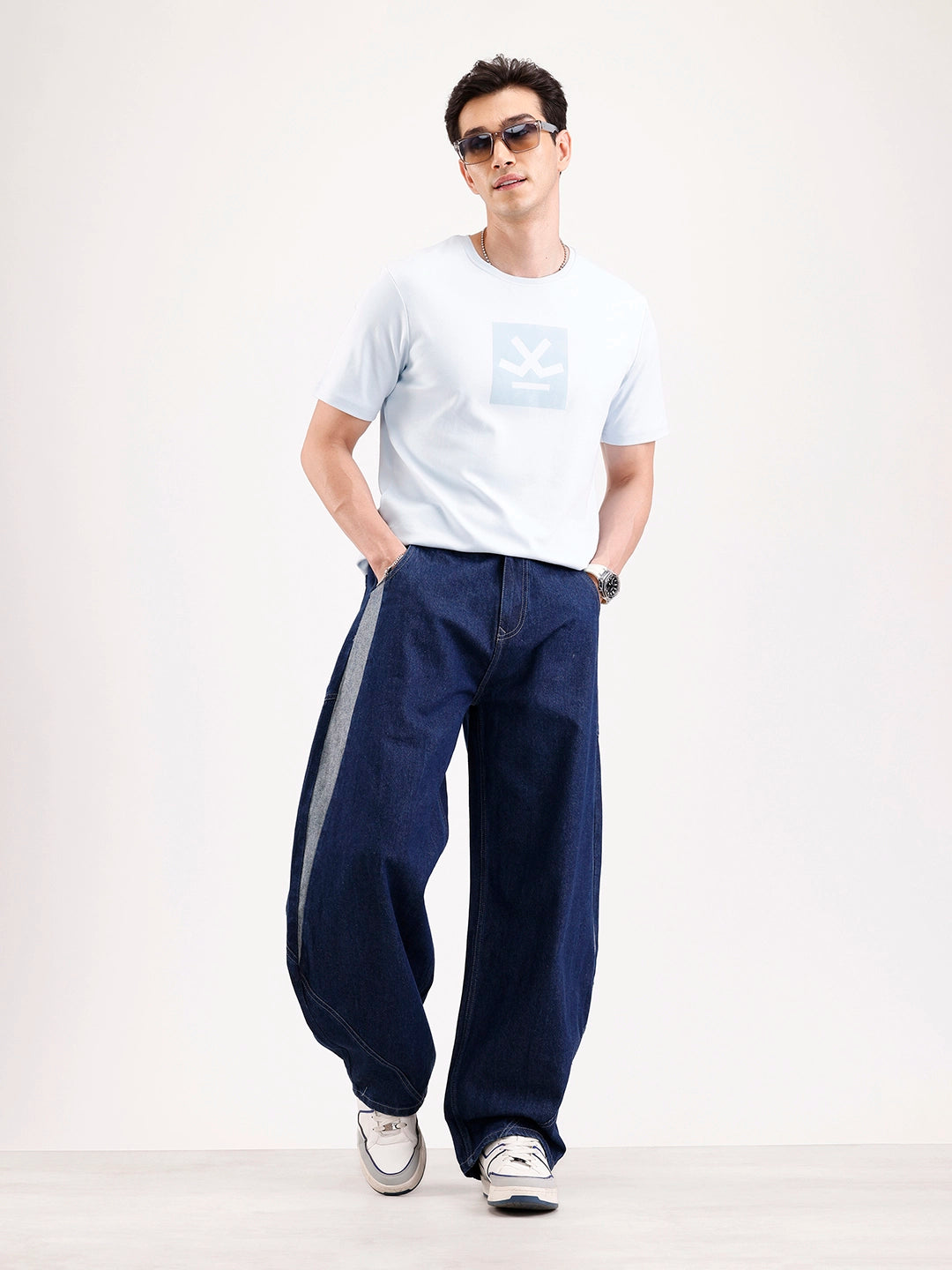 Classic Baloon Fit Jeans   |  Blue