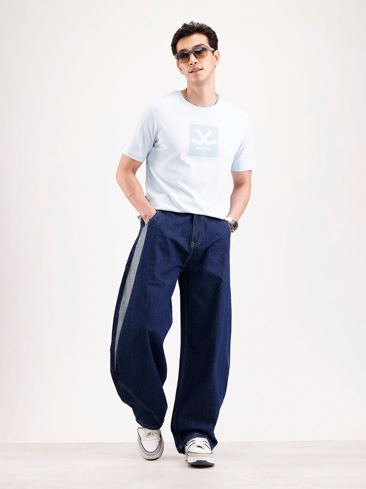 Classic Baloon Fit Jeans   |  Blue