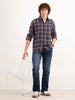 Faded Straight Fit Denim Jeans  | Blue