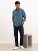 Solid Regular Fit Full Sleeve Shirt | Blue