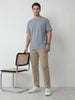 Loose Fit Denim Cargos | Khaki