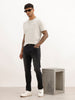 Faded Skinny Fit Denim Jeans | Black