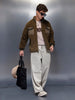 Men's Casual Oversized Jacket  | Olive