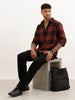 Regular Fit Checkered Shirt | Brown