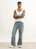 Classic Washed Bootcut Denim Jeans | Light Blue