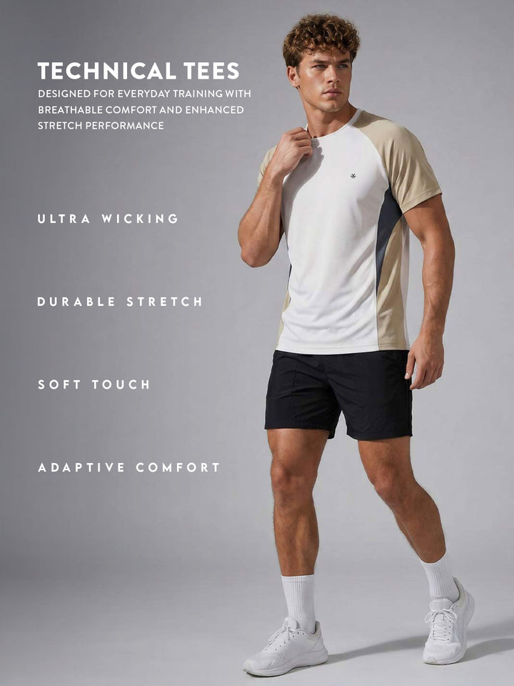 Nylon Active Tee | Active | Beige