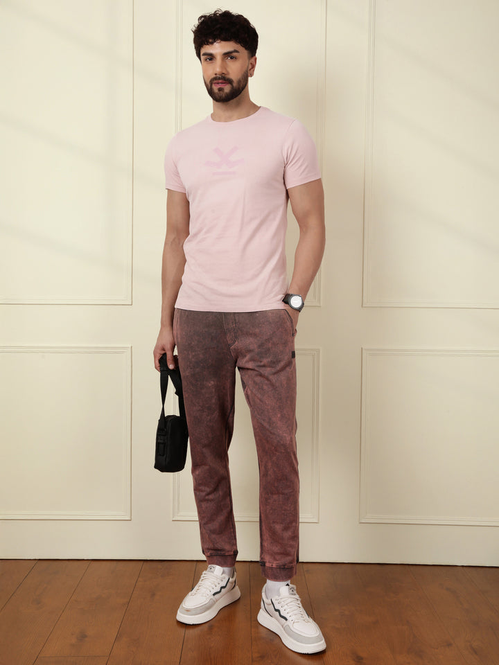 Washed Slim Fit T-Shirt | Pink