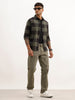 Faded Straight Fit Denim Jeans | Olive | WJN0200SR2237S