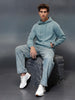 Men's casual hooded sweatshirt | Light blue