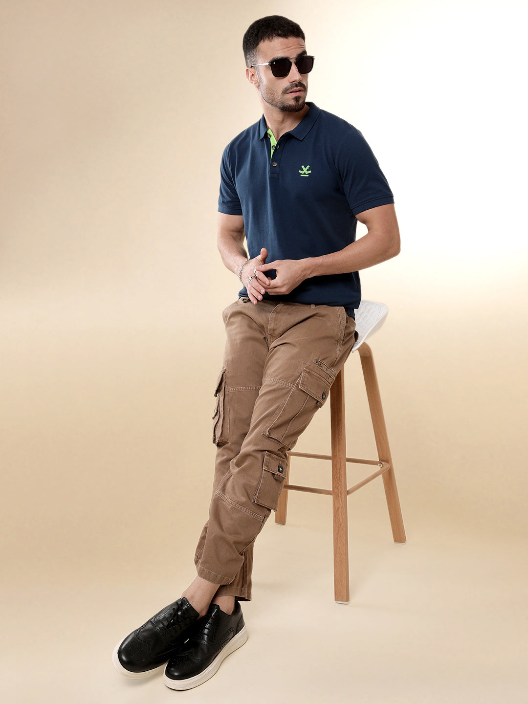 Basic Blue Pop Polo T-Shirt